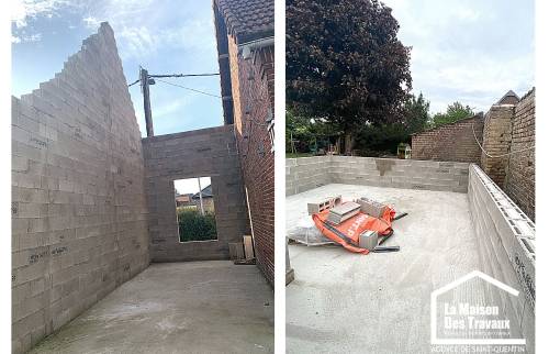 Travaux extension de maison 