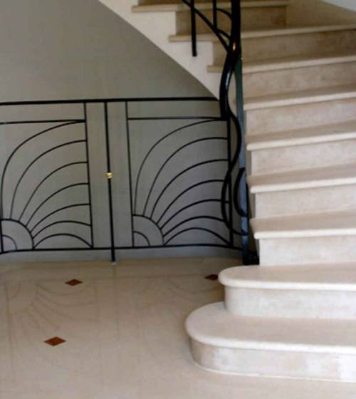 Avant / après réalisation d'un escalier