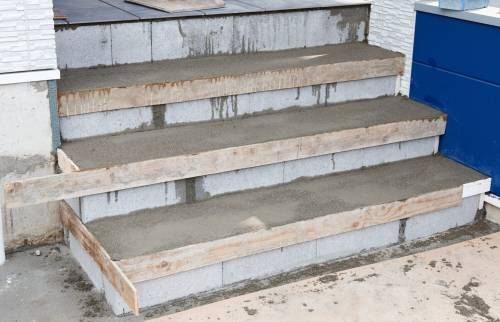 Escalier avant carrelage