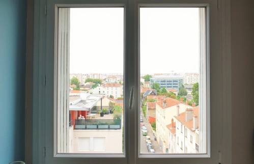 Rénovation des menuiseries extérieures en PVC Blanc, appartement Lyon 9°