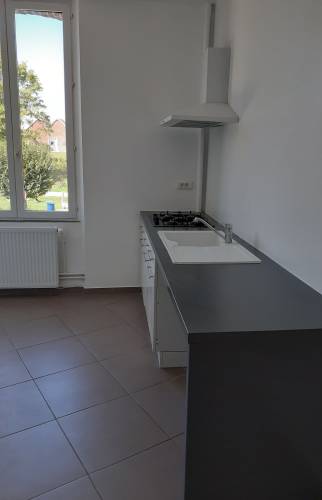Rénovation de maison avec pose de dalles grès cérame plain-pied de maison - Vexin - 95 - 