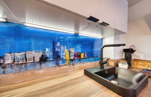 zoom sur la magnifique crédence