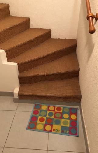 Les escaliers avant travaux