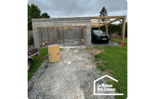 carport en bois 