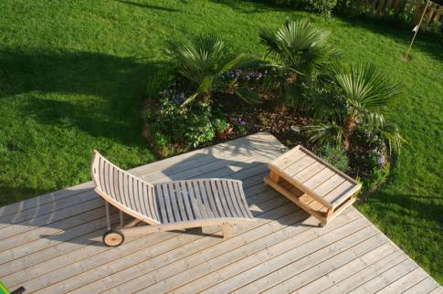Terrasse en bois à Villennes-sur-Seine
