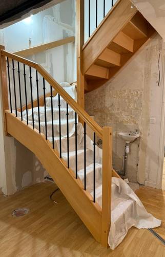 installation d'un nouvel escalier