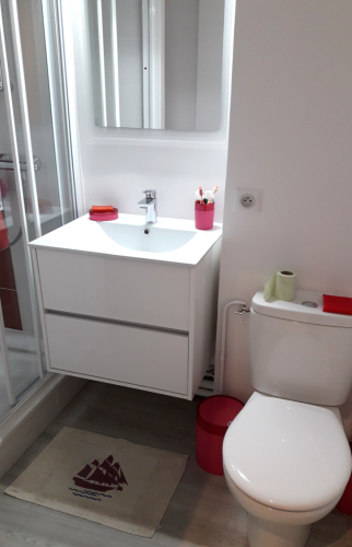 Petite salle de bain fonctionnelle