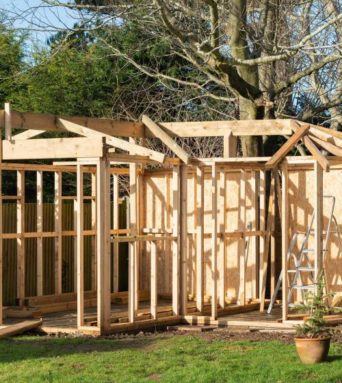 Extension ossature en bois
