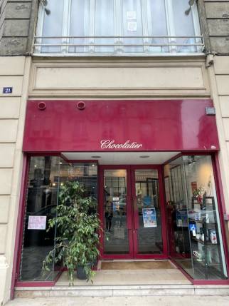 Façade de la chocolaterie à Soissons