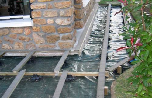 Création d'une terrasse composite