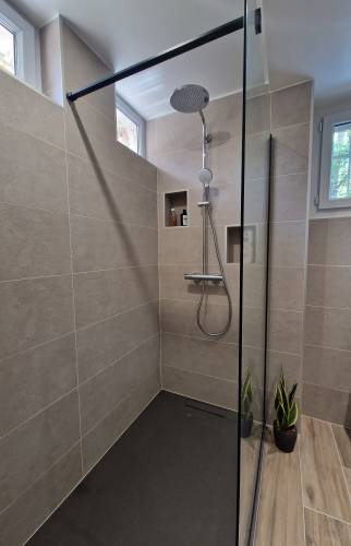 Douche après travaux