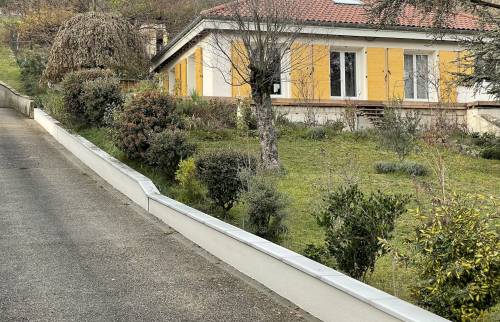 Chantier terminé : une belle murette