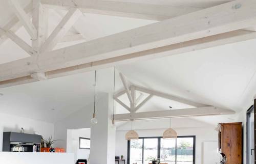 Salon séjour - Rénovation de maison à la Haye Fouassière (44)