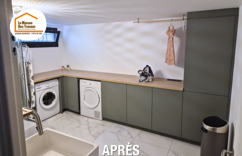 buanderie sur mesure Valserhône, rangement push-up Pays de Gex, cabine de douche compacte Gex, design intérieur Divonne-les-Bains, optimisation d’espace Ferney-Voltaire