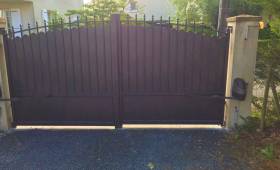 Pose d'un portail en aluminium à Vertou (44)