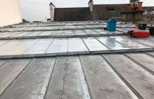 Réfection totale d'une toiture zinc - Lorient (56100)