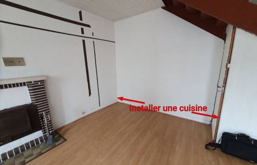 Prise de mesure pour scinder la maison en deux logements