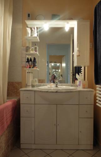 Salle de bains : vue avant travaux
