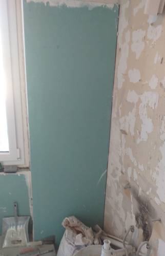 Chantier travaux salle d'eau - remises aux normes et isolation des murs - Cergy - 95000 - 