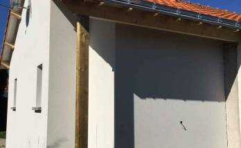 Extension extérieur projet terminé ossature bois