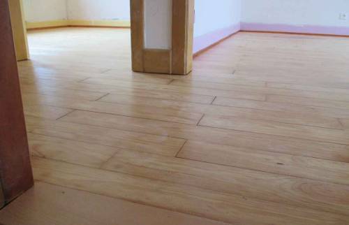 Parquet après rénovation à Buhl