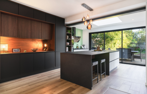 Rénovation de la pièce de vie cuisine et salon à Vertou (44120)