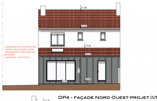 Création d'une extension à Saint-Sébastien-sur-Loire - plan