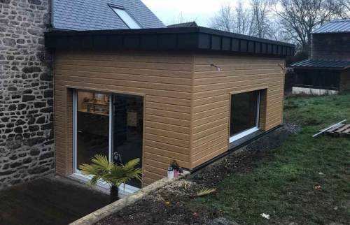 Extension en bardage