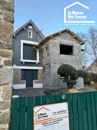 facade maison contemporaine travaux