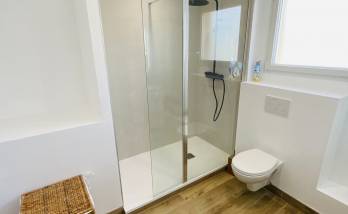 rénovaton complète de salle de bain