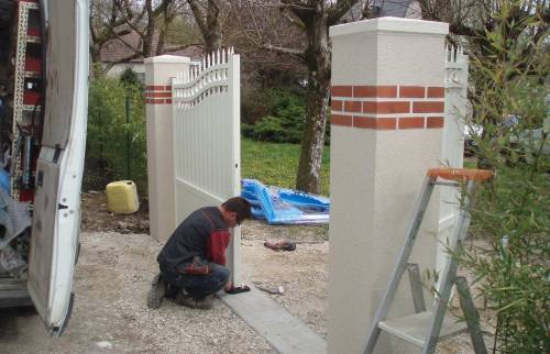 Travaux de maçonnerie piles et seuil