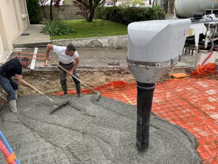 dalle du futur garage