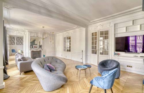 Rénovation d'un salon dans le 16ème arrondissement