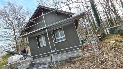 Pendant les travaux d'ITE