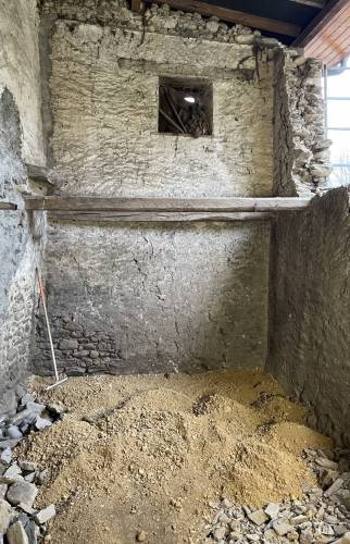 Chantier en cours, vue de l'intérieur