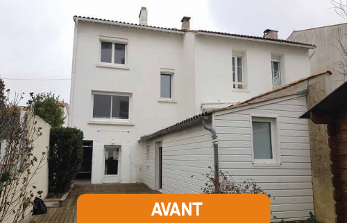 Extension ossature bois à Royan