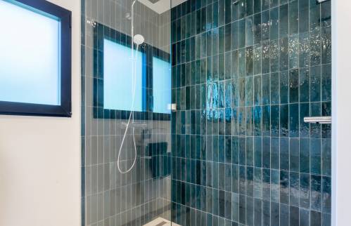 Extension pour créer une suite parentale de plain pied : zoom sur la douche - Chasselay (69380) 