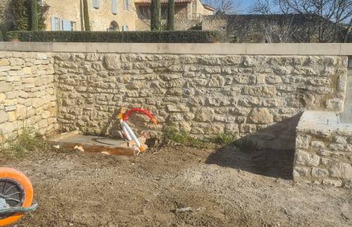 Mur fin travaux