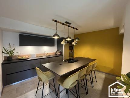 Montanay (69250) : Rénovation complète de cuisine dans cette ancienne maison de caractère, vue d'ensemble