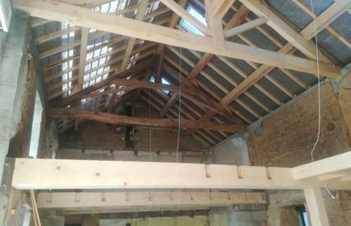 Reprise de la charpente