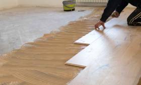 pose de parquet contrecollé - Trilport - 77470 -