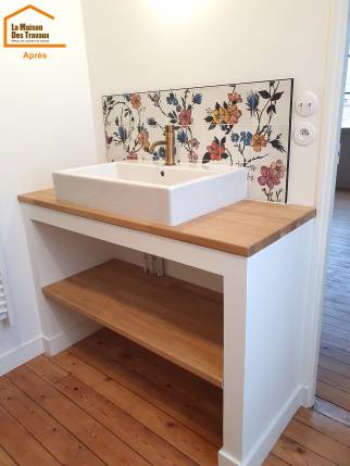 Rénovation - Création de salle d'eau - bain à Saint-Malo - Après