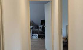 Après travaux : couloir rénové et modernisé à La Murette