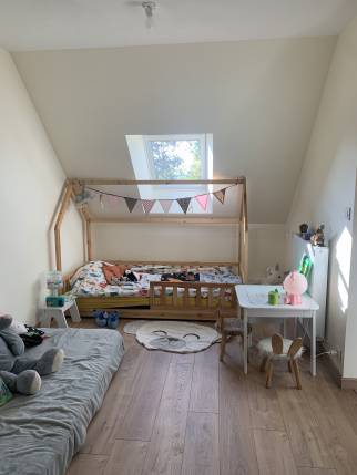 Chambre aménagée sous les combles Iffendic