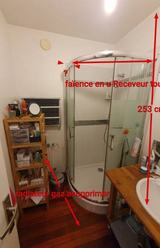 Salle d'eau avant rénovation (étape 1)