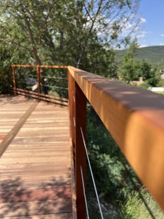 Installation de rambarde de terrasse Les Adrets-de-l'Estérel