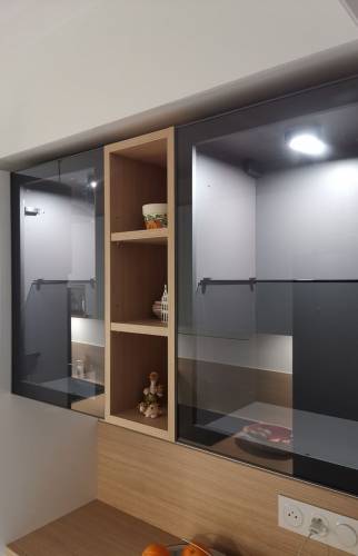 renovation complete appartement courbevoie 92400 cuisine vue 2