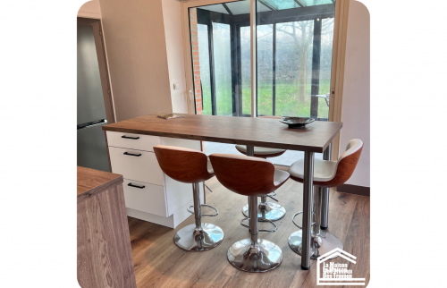 Création d'une cuisine ouverte à Folligny (50320)