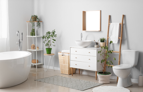salle de bain et wc