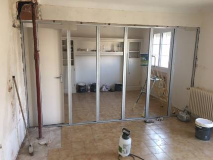 Création d'une cloison séparative - Nantes 44